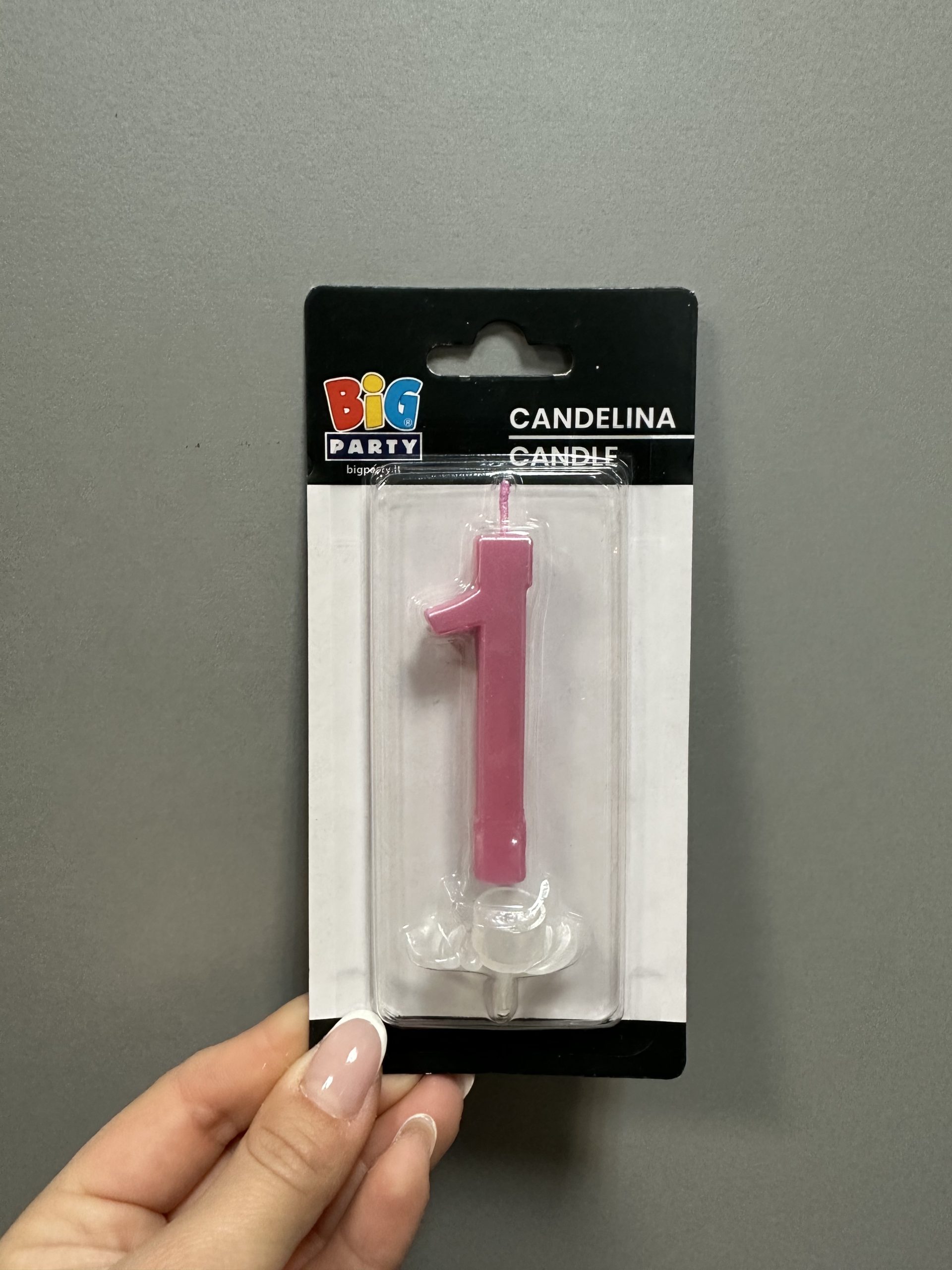 7764CCBD-66AD-411B-ACFD-DD0FBB94556D Candeline rosa e celesti - immagine 1